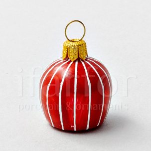 Елочная игрушка Сливочная карамель Малиновая