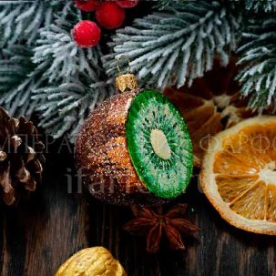 Елочная игрушка Киви