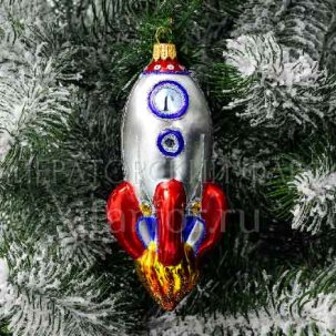 Елочная игрушка Космическая ракета
