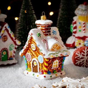 Елочная игрушка Пряничный домик