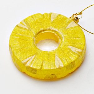 Елочная игрушка Ломтик ананаса