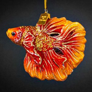 Елочная игрушка Золотая рыбка