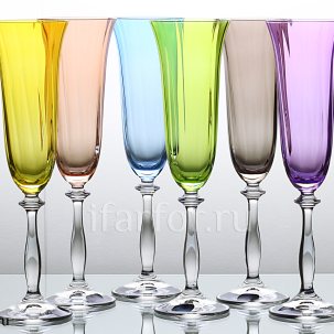 Набор фужеров для шампанского Арлекино 6/6 ALEXANDRA