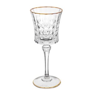 Бокал Прозрачный с золотом Lady Diamond 190 мл.