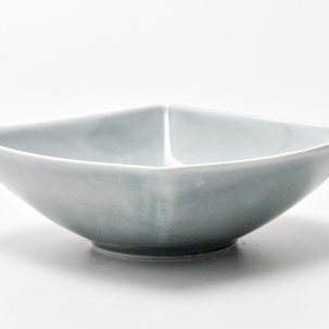 Салатник квадратный Акварель (темно-серый) Принц