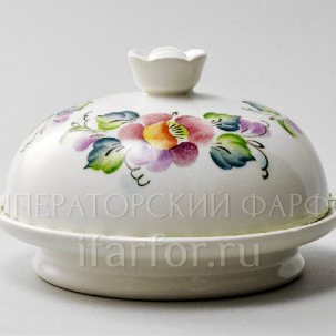 Тарелка с крышкой Настроение (цветы) 158 мм.