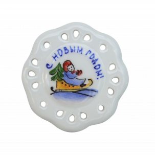 Магнит Ретро (на санях) 50 x 4 мм.