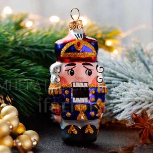 Елочная игрушка Щелкунчик Камзол синий