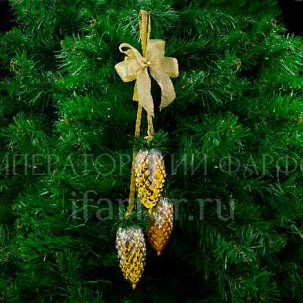 Елочная игрушка Гирлянда Шишки