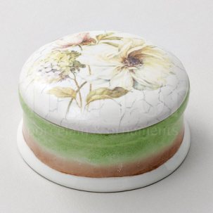 Шкатулка Чайная роза Круглая