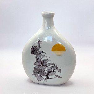 Ваза Закат малая плоская
