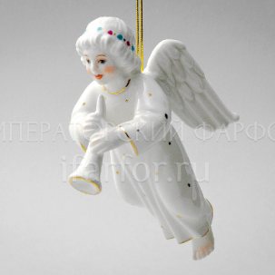 Елочная игрушка Ангел с трубой
