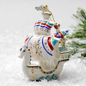 Елочная игрушка Кораблик Сказка о царе Салтане. Кораблик