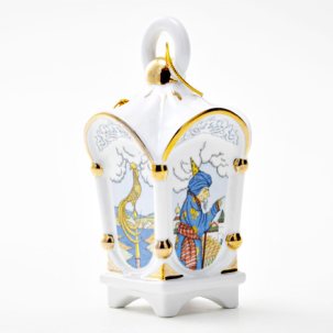 Елочная игрушка Фонарик классический Золотой петушок