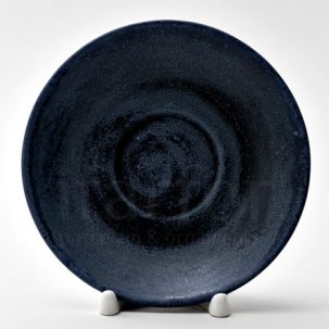 Блюдце чайное Тыквенный рельеф черный