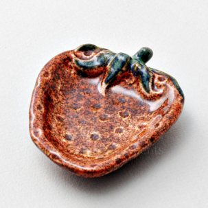 Тарелочка для закусок Розовая Клубника