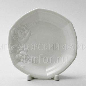 Блюдце чайное Цветочный рельеф