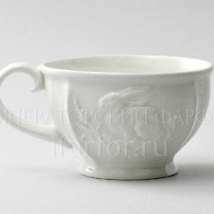 Чашка чайная Рельеф Охотничий Ivory