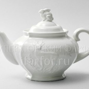 Чайник заварочный Рельеф Охотничий Ivory