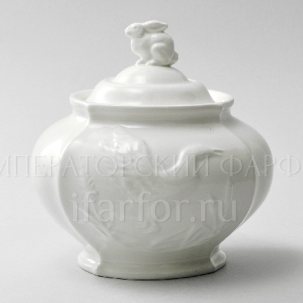 Сахарница Рельеф Охотничий Ivory