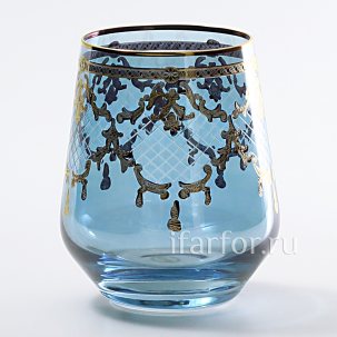 Набор стаканов для виски Акварель голубая 6/6 Krosno