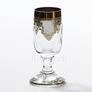 Набор рюмок для водки Шёлк черный 6/6 Krosno