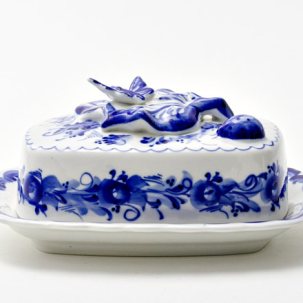 Масленка Гжель Божья коровка