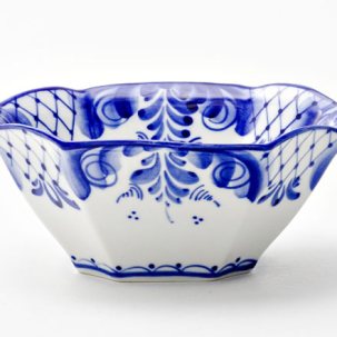 Салатник Гжель Граненый