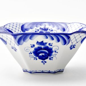 Салатник Гжель Граненый