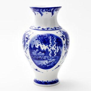 Ваза для цветов Гжель Лена