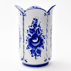 Ваза для цветов Гжель Тюльпан