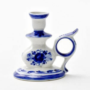 Подсвечник Гжель Малый