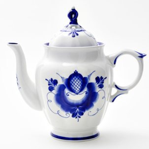 Чайник заварочный Гжель роза Лиза