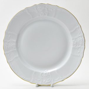 Блюдо круглое Бернадотт Белый узор Бернадотт