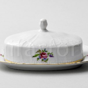 Масленка и крышка Бернадотт Мейсенский букет Бернадотт