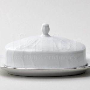Масленка и крышка Бернадотт Платиновый узор Бернадотт