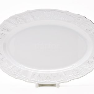 Блюдо овальное Бернадотт Платиновый узор Бернадотт