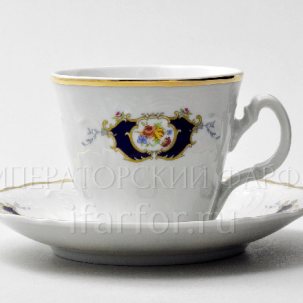 Чашка с блюдцем чайная Бернадотт Синий глаз 1/2 Бернадотт ведерка