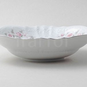 Салатник Бернадотт Серая роза платина Бернадотт