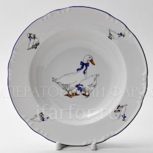 Тарелка глубокая Констанция Гуси