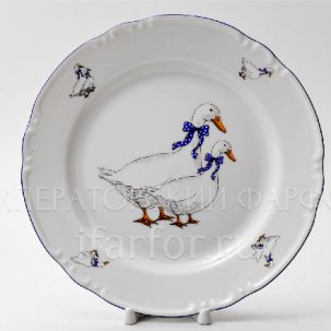 Тарелка мелкая Констанция Гуси