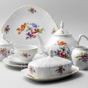 Сервиз чайный Бернадотт Мейсенский букет 12/43 Бернадотт