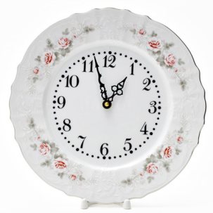 Часы круглые Бернадотт Серая роза платина Бернадотт