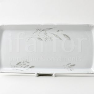 Поднос прямоугольный Констанция Серебряные колосья Констанция