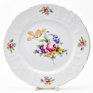 Тарелка мелкая Бернадотт Мейсенский букет
