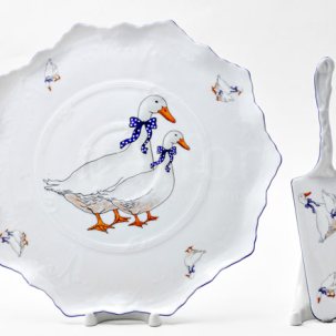 Блюдо для торта Корона Гуси Корона