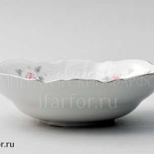 Салатник Бернадотт Серая роза платина Бернадотт