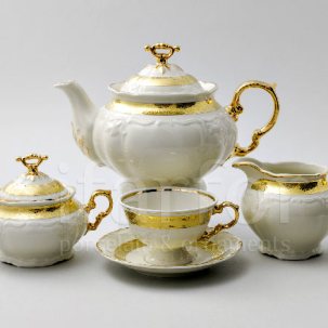 Сервиз чайный Золотая лента Ivory 6/17 Мария Луиза