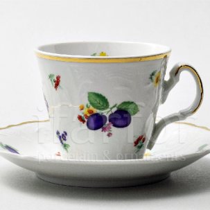 Чашка с блюдцем чайная Бернадотт Слива 1/2 Бернадотт ведерка