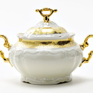 Сахарница Золотая лента Ivory Мария Луиза